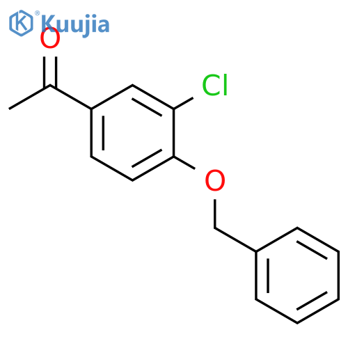 Ethanone, 1-[3-chloro-4-(phenylmethoxy)phenyl]- structure