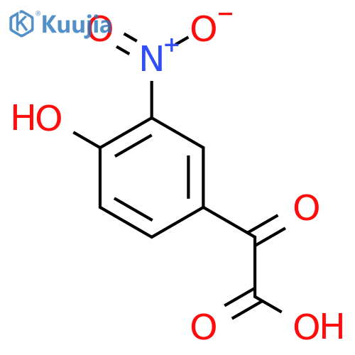 2-(4-hydroxy-3-nitrophenyl)-2-oxoacetic acid structure