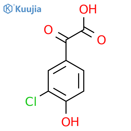 2-(3-chloro-4-hydroxyphenyl)-2-oxoacetic acid structure