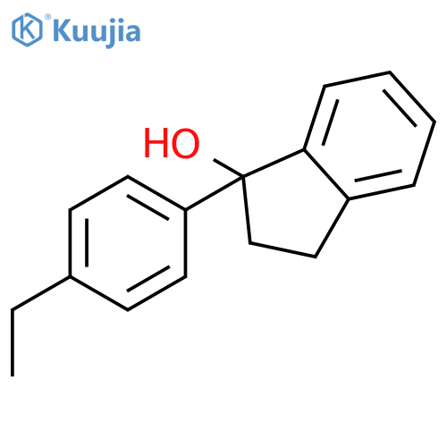1H-Inden-1-ol, 1-(4-ethylphenyl)-2,3-dihydro- structure