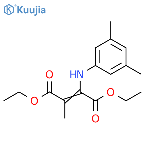 2-Butenedioic acid, 2-[(3,5-dimethylphenyl)amino]-3-methyl-, 1,4-diethyl ester structure