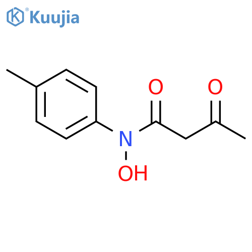 Butanamide, N-hydroxy-N-(4-methylphenyl)-3-oxo- structure