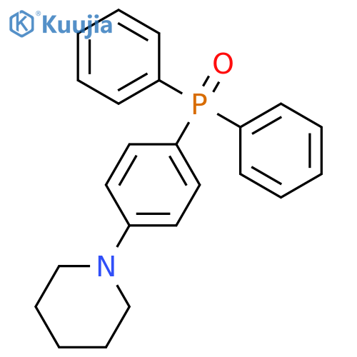 Piperidine, 1-[4-(diphenylphosphinyl)phenyl]- structure