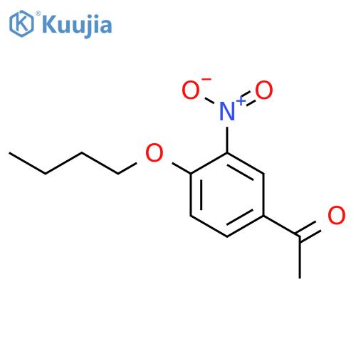 Ethanone, 1-(4-butoxy-3-nitrophenyl)- structure
