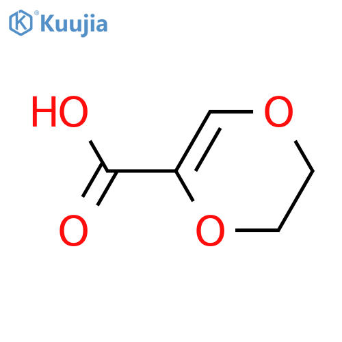 5,6-dihydro-1,4-dioxine-2-carboxylic acid structure