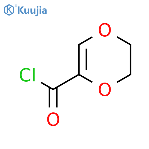 5,6-dihydro-1,4-dioxine-2-carbonyl chloride structure