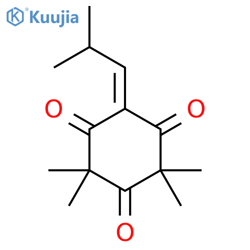 1,3,5-Cyclohexanetrione, 2,2,4,4-tetramethyl-6-(2-methylpropylidene)- structure