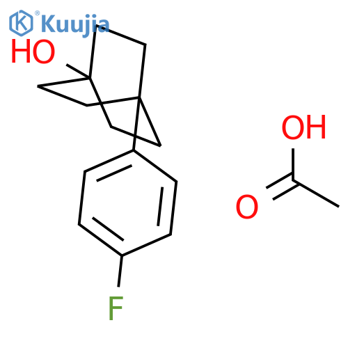 Bicyclo[2.2.2]octan-1-ol, 4-(4-fluorophenyl)-, acetate structure