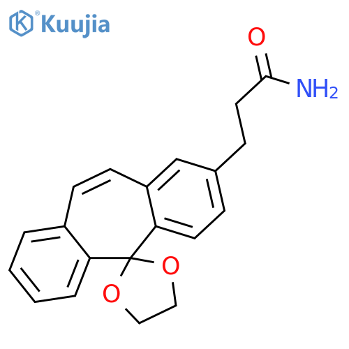 SPIRO[5H-DIBENZO[A,D]CYCLOHEPTENE-5,2'-[1,3]DIOXOLANE]-2-PROPANAMIDE structure