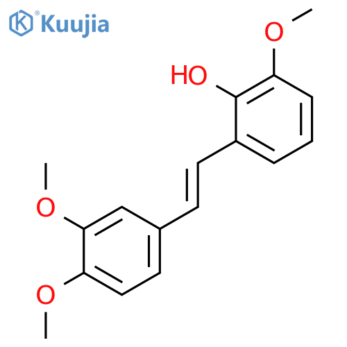 Phenol, 2-[2-(3,4-dimethoxyphenyl)ethenyl]-6-methoxy- structure