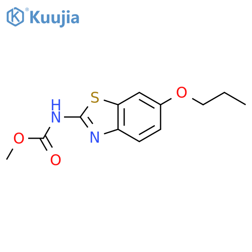 Methyl (6-propoxybenzo[d]thiazol-2-yl)carbamate structure