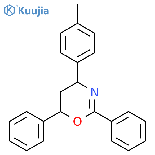 4H-1,3-Oxazine, 5,6-dihydro-4-(4-methylphenyl)-2,6-diphenyl-, trans- structure