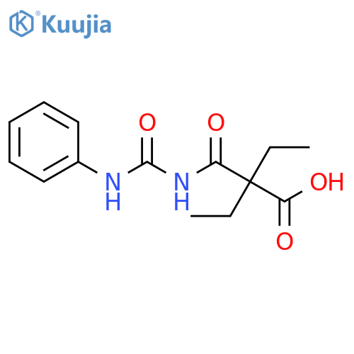 Butanoic acid, 2-ethyl-2-[[[(phenylamino)carbonyl]amino]carbonyl]- structure