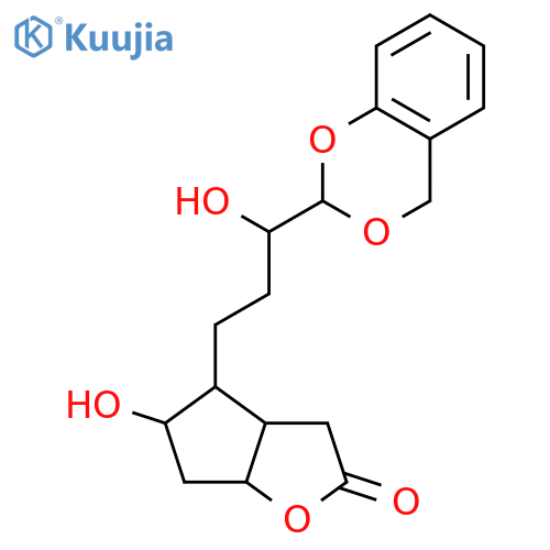 2H-Cyclopenta[b]furan-2-one,4-[3-(4H-1,3-benzodioxin-2-yl)-3-hydroxypropyl]hexahydro-5-hydroxy- structure