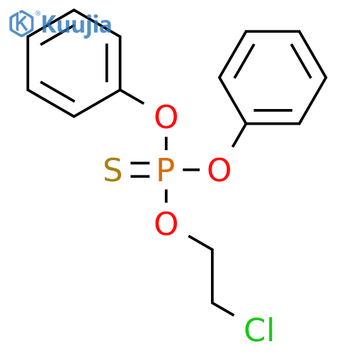 PHOSPHOROTHIOIC ACID, O-(2-CHLOROETHYL) O,O-DIPHENYL ESTER structure