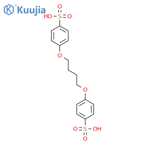 Benzenesulfonic acid, 4,4'-[1,4-butanediylbis(oxy)]bis- structure