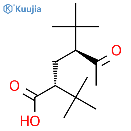 HEXANOIC ACID, 4-ACETYL-2-(1,1-DIMETHYLETHYL)-5,5-DIMETHYL-, (R*,S*)- structure