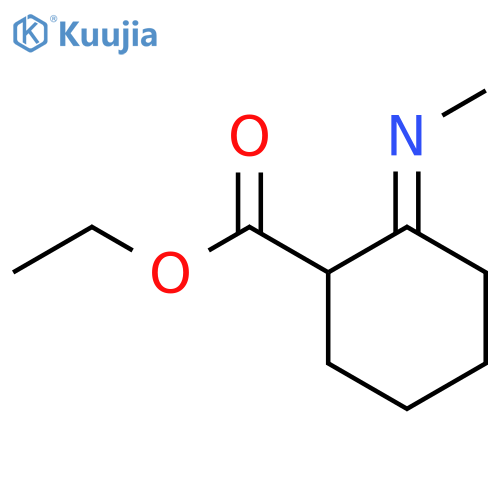 Cyclohexanecarboxylic acid, 2-(methylimino)-, ethyl ester structure