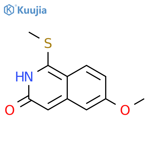 3(2H)-Isoquinolinone, 6-methoxy-1-(methylthio)- structure