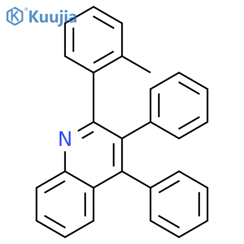 Quinoline, 2-(2-methylphenyl)-3,4-diphenyl- structure