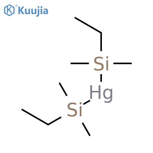 Mercury, bis(ethyldimethylsilyl)- structure