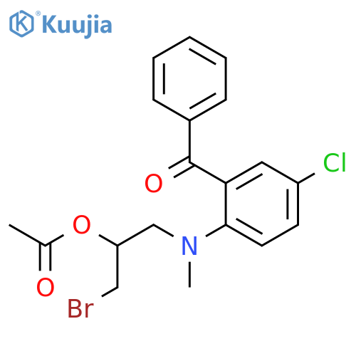 Methanone,[2-[[2-(acetyloxy)-3-bromopropyl]methylamino]-5-chlorophenyl]phenyl- structure