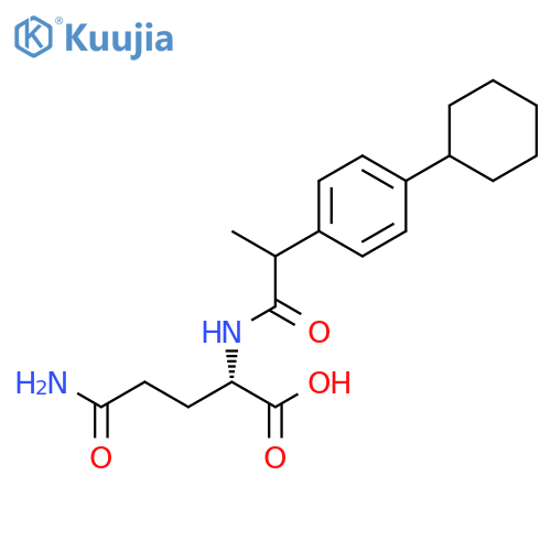 L-GLUTAMINE, N2-[2-(4-CYCLOHEXYLPHENYL)-1-OXOPROPYL]- structure