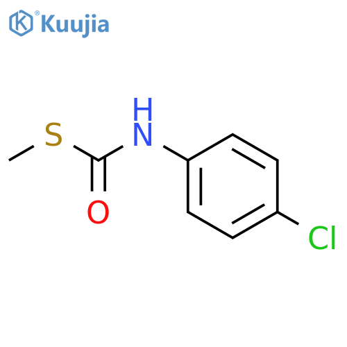 Carbamothioic acid, (4-chlorophenyl)-, S-methyl ester structure