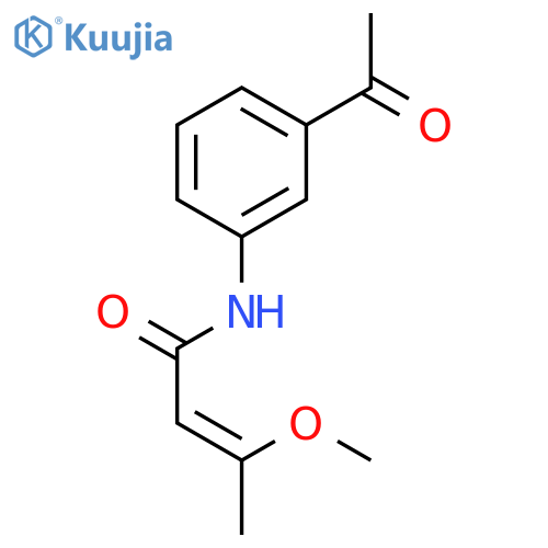 2-Butenamide, N-(3-acetylphenyl)-3-methoxy- structure