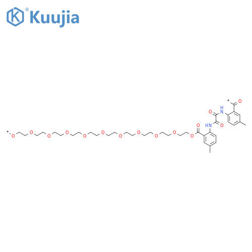 POLY[OXY-1,2-ETHANEDIYLOXY-1,2-ETHANEDIYLOXY-1,2-ETHANEDIYLOXY-1,2-ETHANEDIYLOXY-1,2-ETHANEDIYLOXY-1,2-ETHANEDIYLOXY-1,2-ETHANEDIYLOXY-1,2-ETHANEDIYLOXY-1,2-ETHANEDIYLOXY-1,2-ETHANEDIYLOXYCARBONYL(5-METHYL-1,2-PHENYLENE)IMINO(1,2-DIOXO-1,2-ETHANEDIYL)IMINO(4-METHYL-1,2-PHENYLENE)CARBONYL] structure