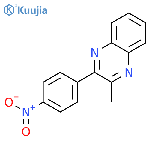 2-methyl-3-(4-nitrophenyl)quinoxaline structure