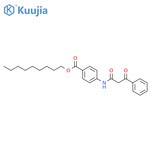 Benzoic acid, 4-[(1,3-dioxo-3-phenylpropyl)amino]-, nonyl ester structure