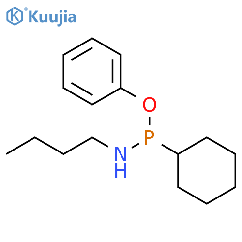 PHOSPHONAMIDOUS ACID, N-BUTYL-P-CYCLOHEXYL-, PHENYL ESTER structure