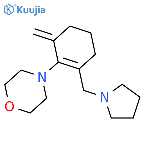 Morpholine, 4-[6-methylene-2-(1-pyrrolidinylmethyl)-1-cyclohexen-1-yl]- structure