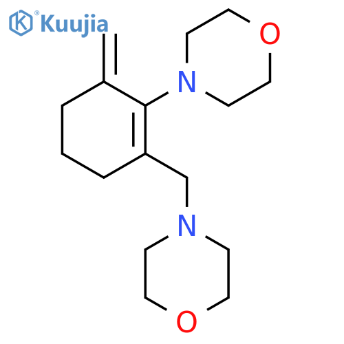 Morpholine,4-[[3-methylene-2-(4-morpholinyl)-1-cyclohexen-1-yl]methyl]- structure