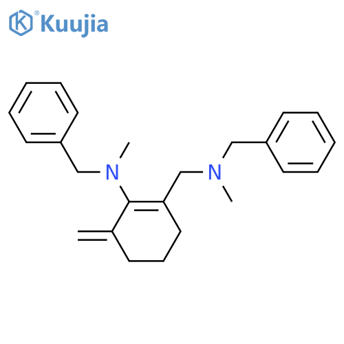Benzenemethanamine,N-methyl-N-[[3-methylene-2-[methyl(phenylmethyl)amino]-1-cyclohexen-1-yl]methyl]- structure