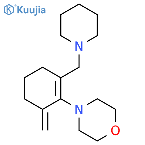 Morpholine, 4-[6-methylene-2-(1-piperidinylmethyl)-1-cyclohexen-1-yl]- structure
