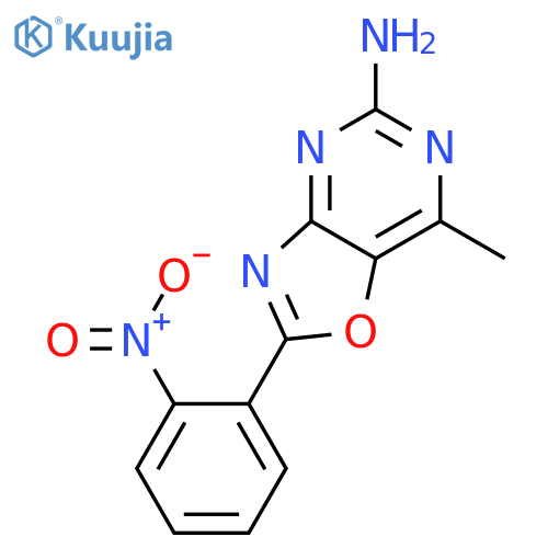 Oxazolo[4,5-d]pyrimidin-5-amine, 7-methyl-2-(2-nitrophenyl)- structure