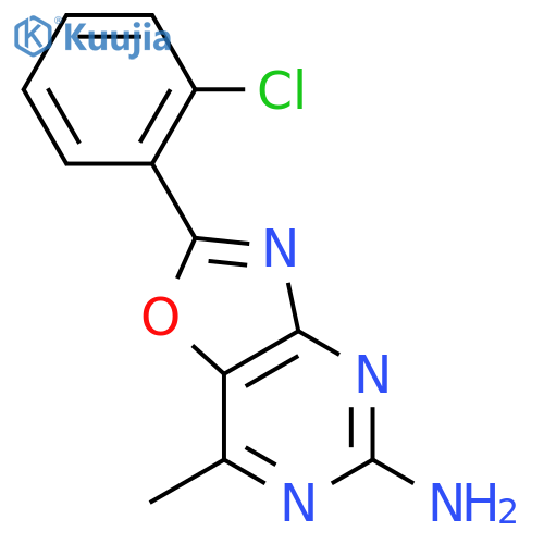 Oxazolo[4,5-d]pyrimidin-5-amine, 2-(2-chlorophenyl)-7-methyl- structure