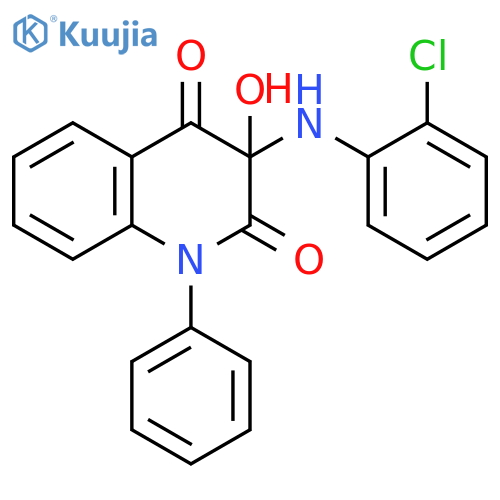 2,4(1H,3H)-Quinolinedione, 3-[(2-chlorophenyl)amino]-3-hydroxy-1-phenyl- structure