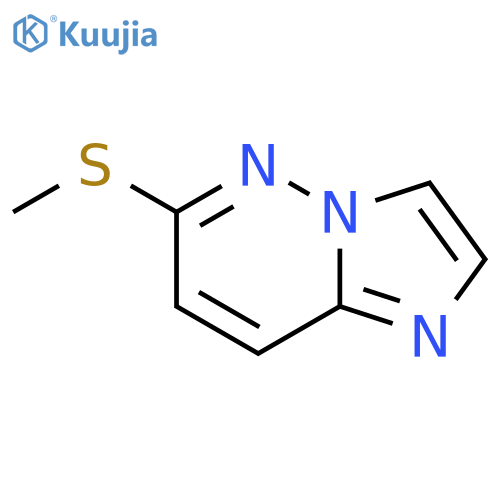 Imidazo[1,2-b]pyridazine, 6-(methylthio)- structure