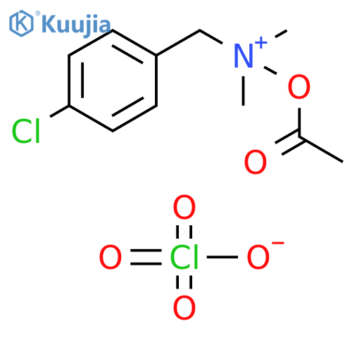 Benzenemethanaminium, N-(acetyloxy)-4-chloro-N,N-dimethyl-, perchlorate (1:1) structure