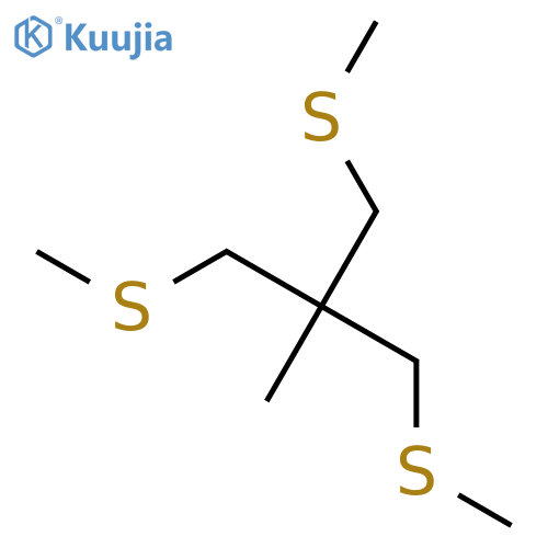 Propane, 2-methyl-1,3-bis(methylthio)-2-[(methylthio)methyl]- structure