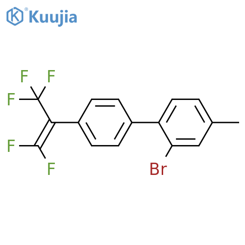 1,1'-Biphenyl,2-bromo-4'-[2,2-difluoro-1-(trifluoromethyl)ethenyl]-4-methyl- structure
