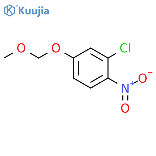 Benzene, 2-chloro-4-(methoxymethoxy)-1-nitro- structure