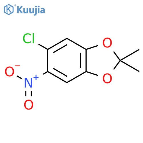 1,3-Benzodioxole, 5-chloro-2,2-dimethyl-6-nitro- structure
