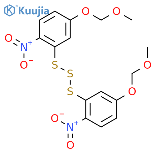 Trisulfide, bis[5-(methoxymethoxy)-2-nitrophenyl] structure