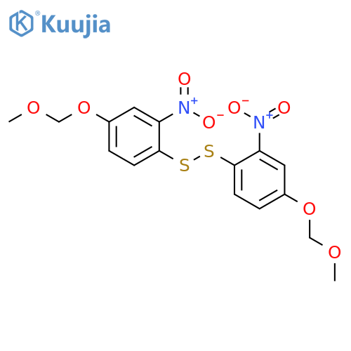 Disulfide, bis[4-(methoxymethoxy)-2-nitrophenyl] structure