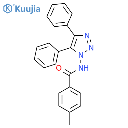 Benzamide, N-(4,5-diphenyl-1H-1,2,3-triazol-1-yl)-4-methyl- structure