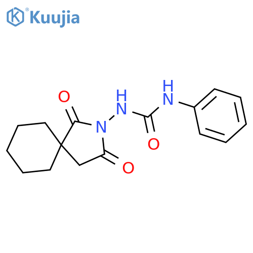 Urea, N-(1,3-dioxo-2-azaspiro[4.5]dec-2-yl)-N'-phenyl- structure